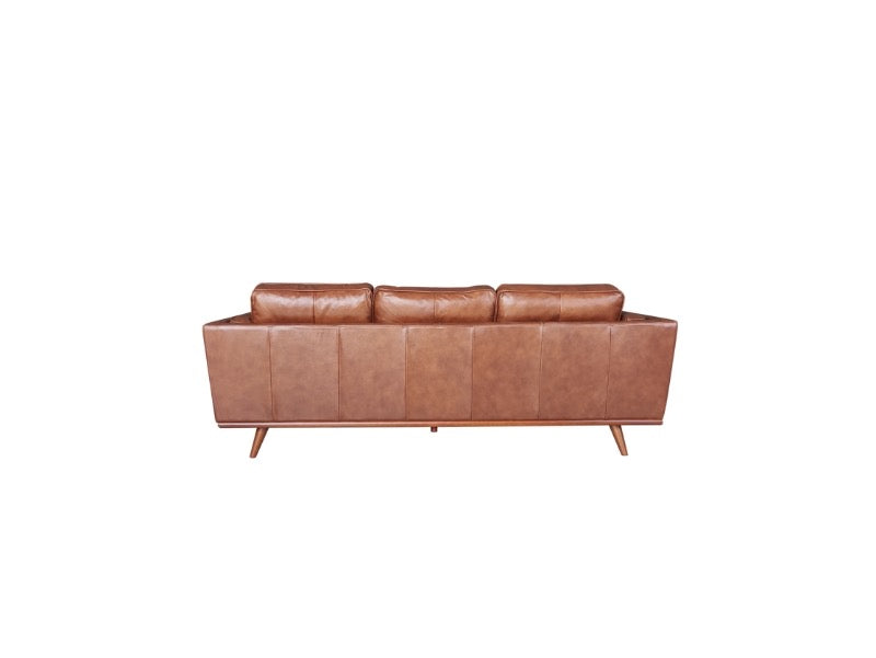 Retro Leather 3 Seater